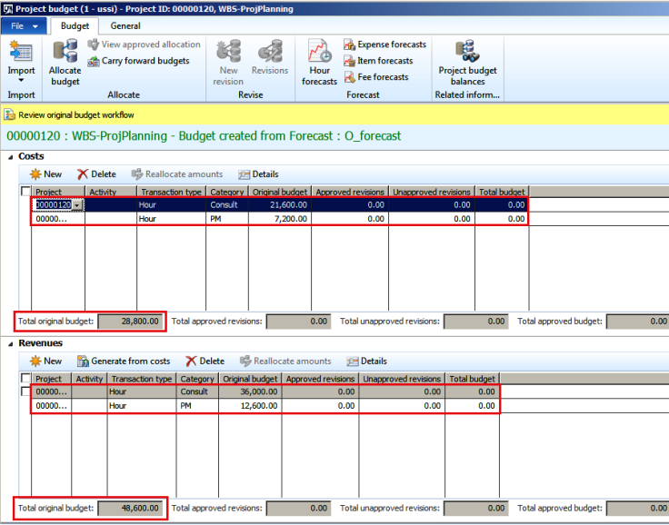 Project Planning in D365FO Project Management & Accounting Module ...